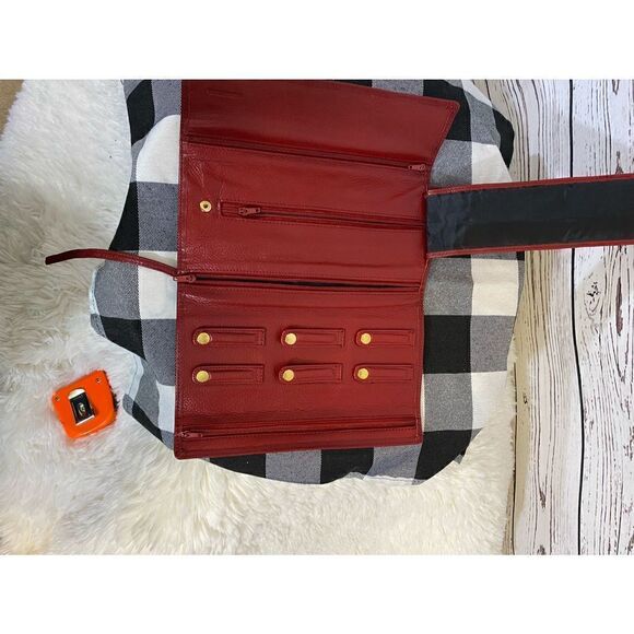 Red Jewelry Travel Roll  - Picture 5 of 6